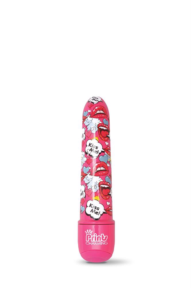 Міні-вібратор Global Novelties Prints Charming Pop Tease з яскравим принтом, кольоровий