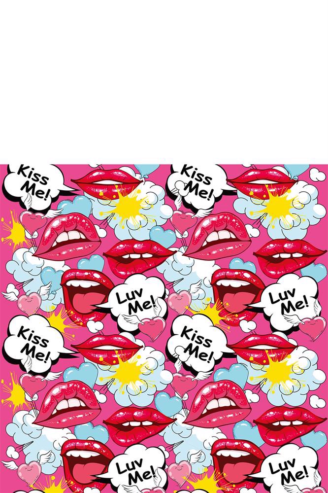 Міні-вібратор Global Novelties Prints Charming Pop Tease з яскравим принтом, кольоровий