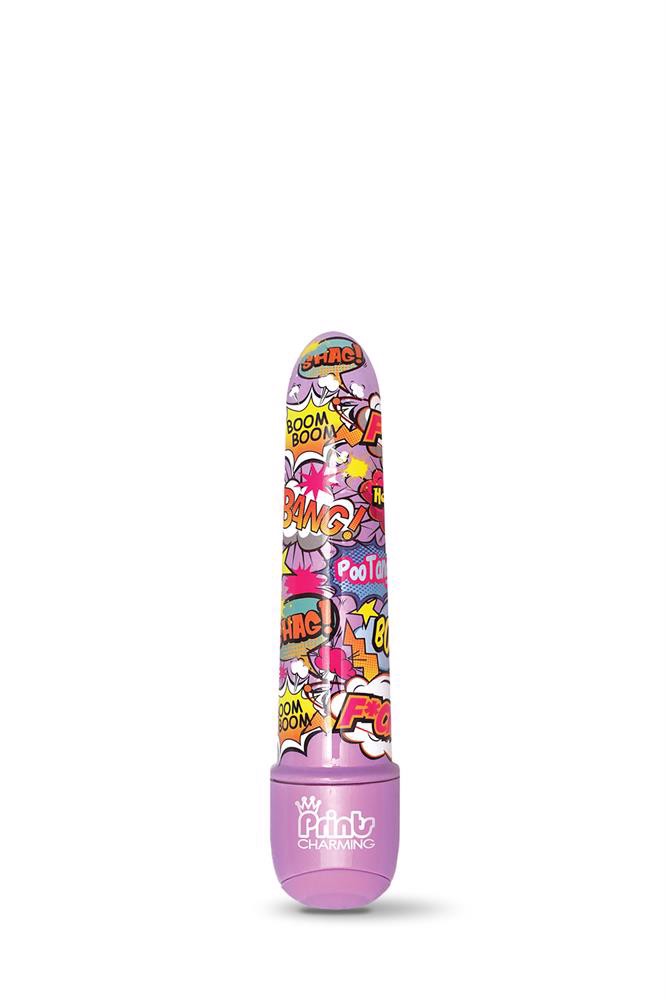 Міні-вібратор із принтом Global Novelties Prints Charming Pop Tease мультиколор