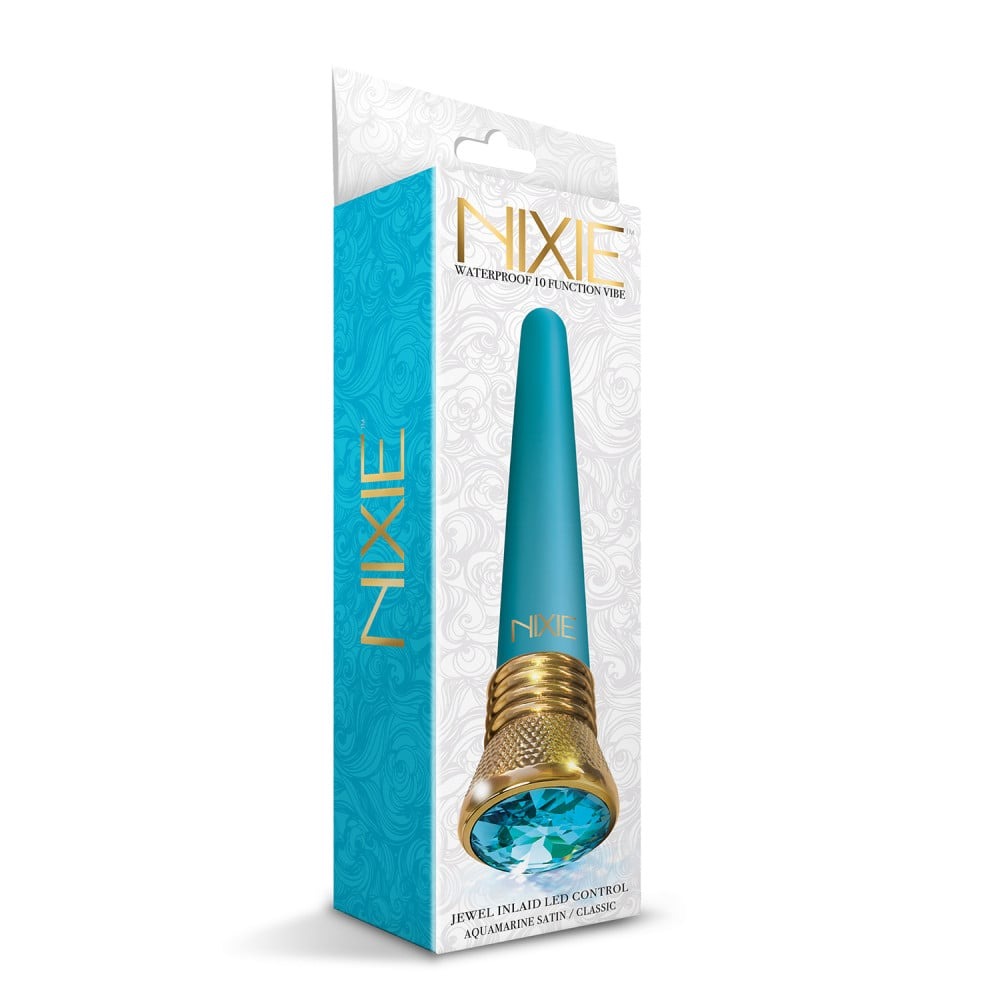 Вібратор для точки G із кристалом Global Novelties Nixie, блакитний