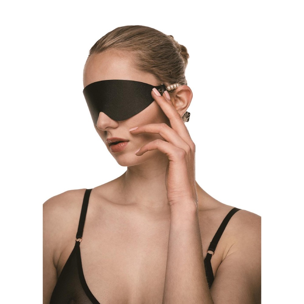 Маска BDSM Boudoir Pearl Blindfold Guilty Pleasure, чорно-золота