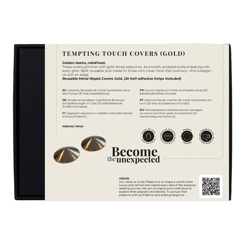 Пестиси на соски Guilty Pleasure Tempting Touch Covers, золоті