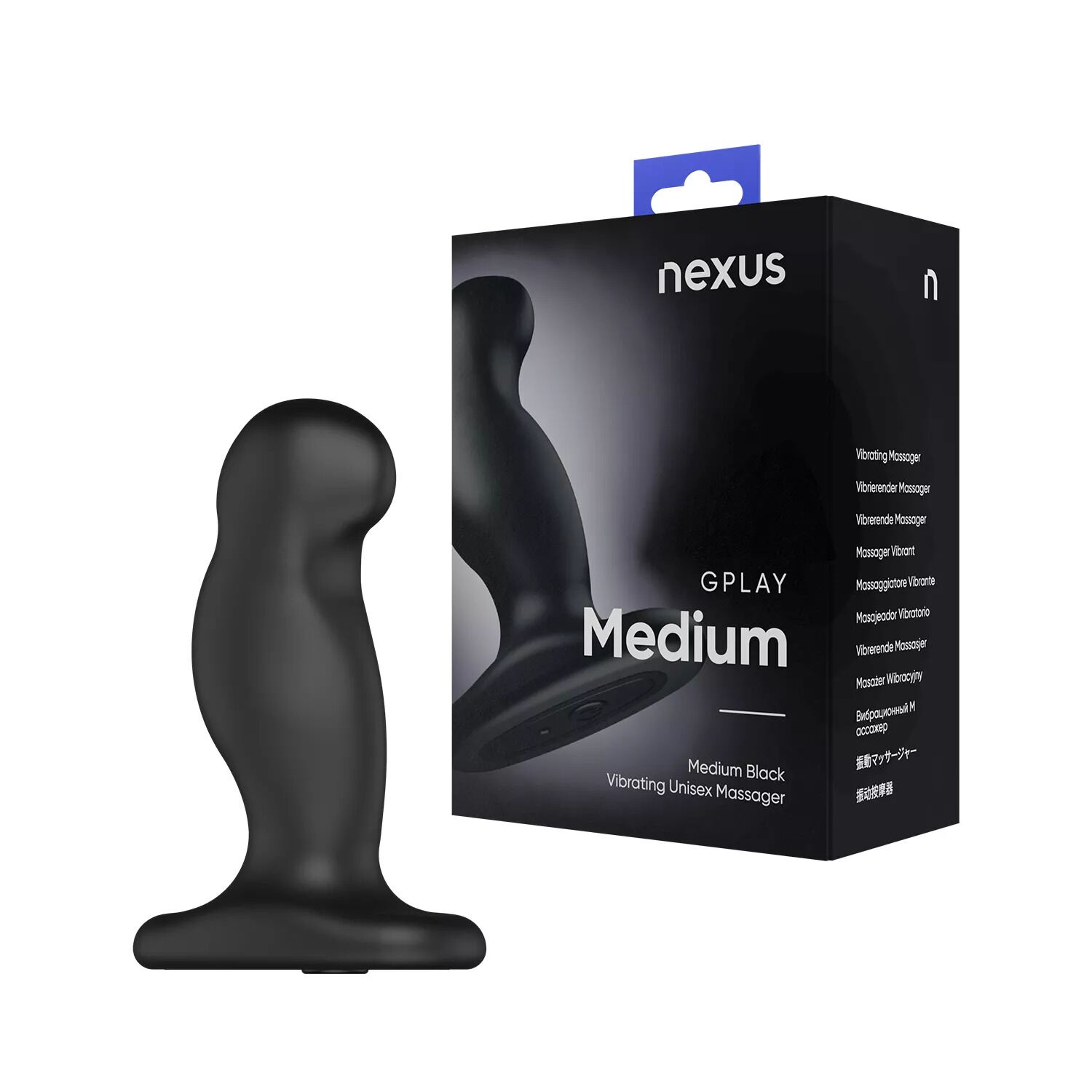 Вибромассажер простаты Nexus G-Play Plus M Black, макс. диаметр 3 см, перезаряжаемый