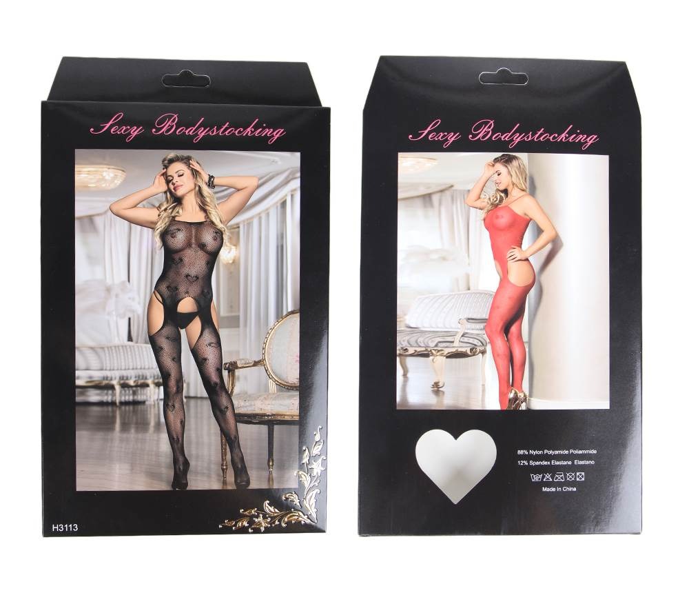 Комбінезон із візерунком серцями Star Night Heart Mesh з імітацією панчох, XS-M