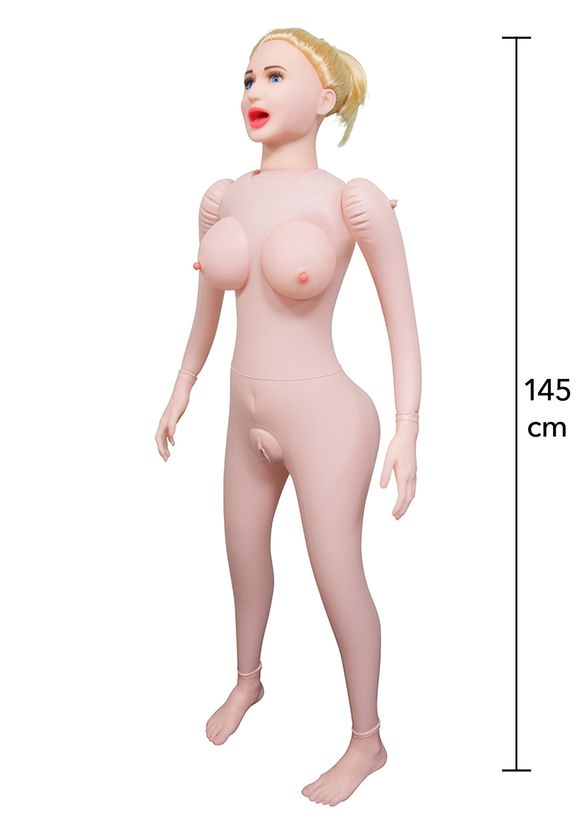 Секс-лялька Hidden Desire Lusty Lola з вагіною, анусом і ротом, бежева, 145 см