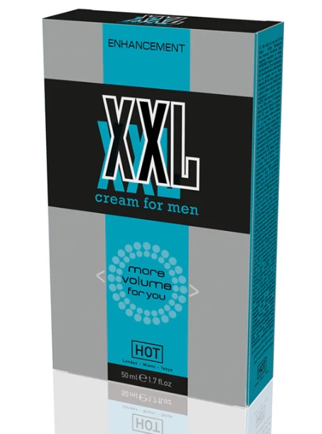 Крем ерекційний плюс збільшення об'єму HOT XXL Enhancement Cream for men 50 мл