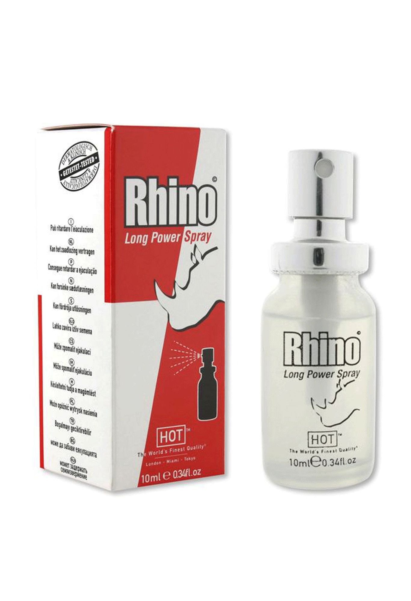 Спрей пролонгатор для чоловіків HOT RHINO, 10 мл