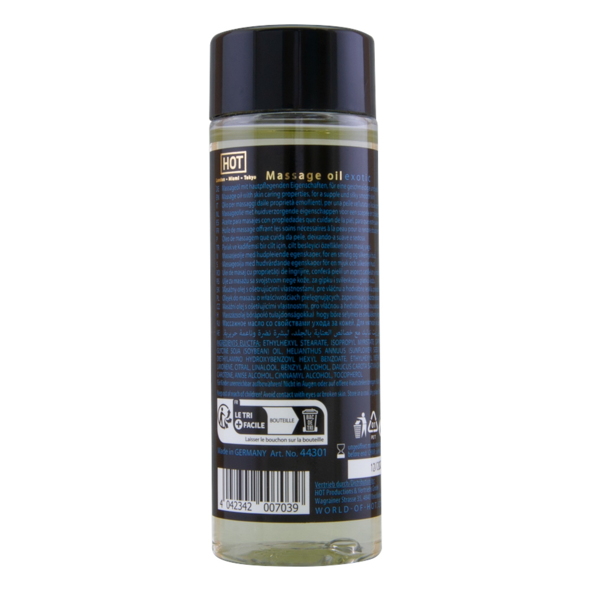 Масажна олія HOT Massage Oil Exotic з екзотичним ароматом, 100 мл