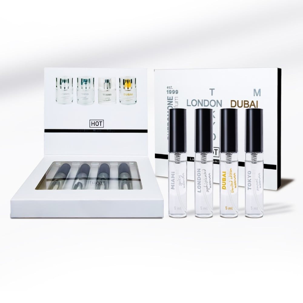 Набір жіночих парфумів з феромонами HOT LMTD Pheromone Perfume Women, 4x5 мл