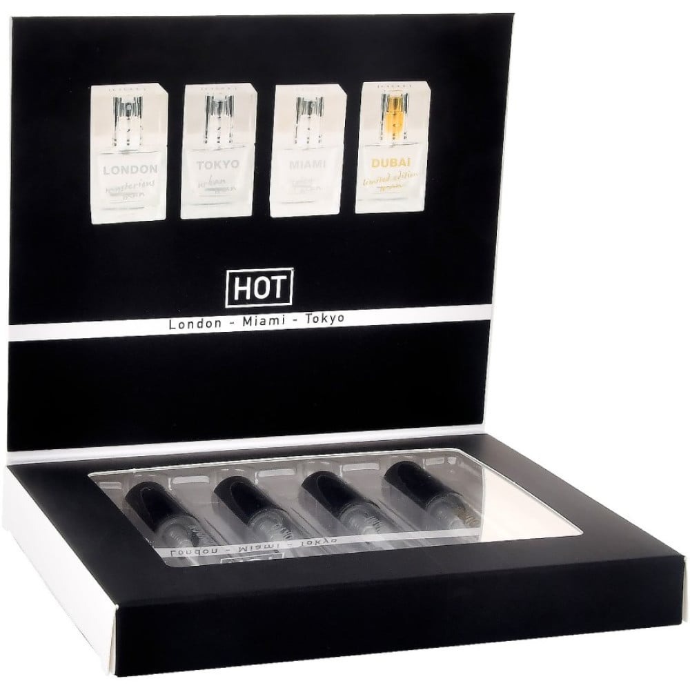 Набір парфумів для чоловіків з феромонами HOT LMTD Pheromone Perfume Мen, 4x5 мл