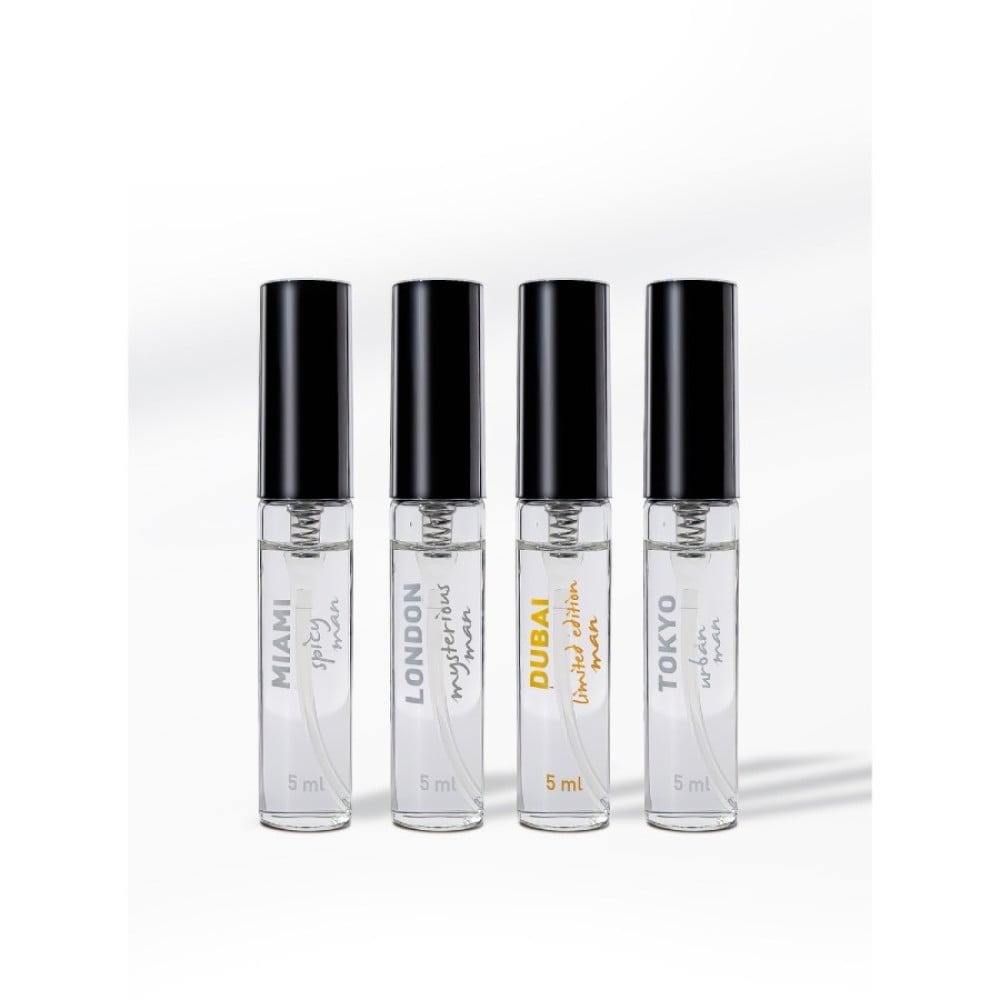 Набір парфумів для чоловіків з феромонами HOT LMTD Pheromone Perfume Мen, 4x5 мл