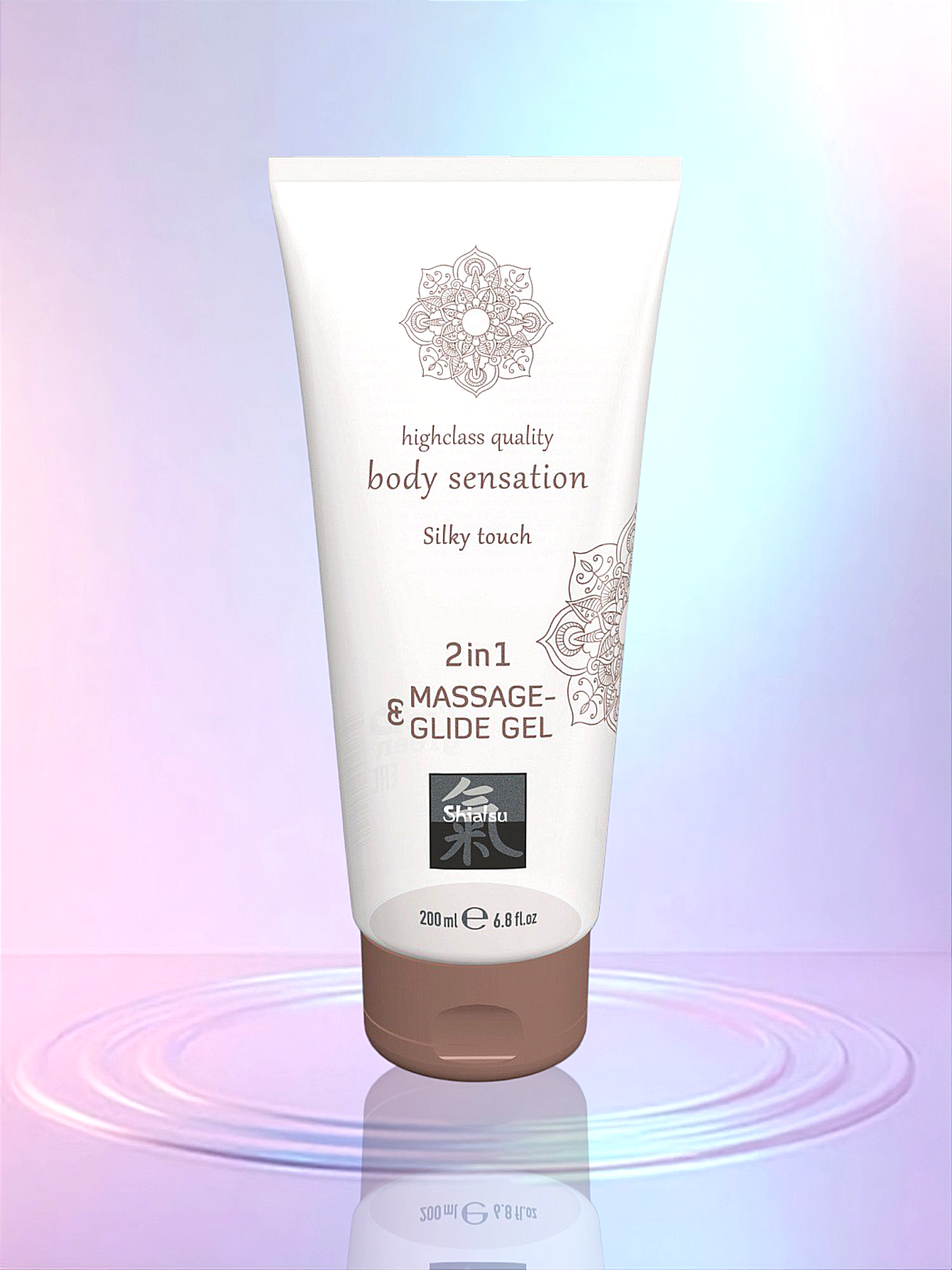 Лубрикант та масажне масло 2 в 1 SHIATSU Massage-& Glide gel 2 in1 Silky touch, 200 мл