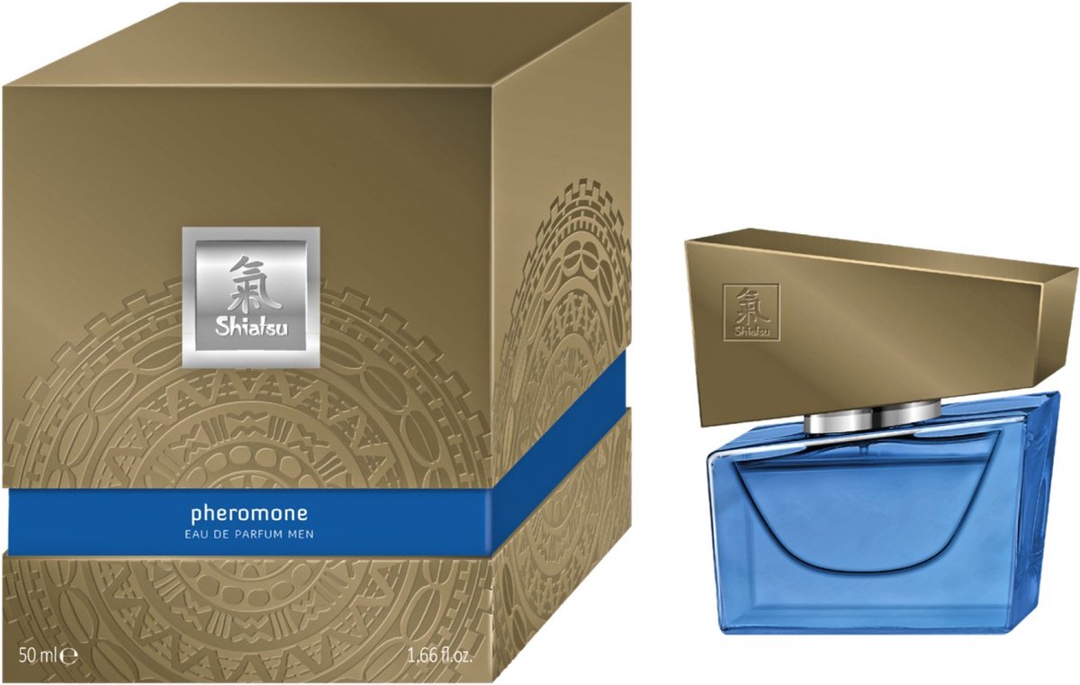Духи з феромонами чоловічі SHIATSU Pheromone Fragrance men darkblue, 50 мл