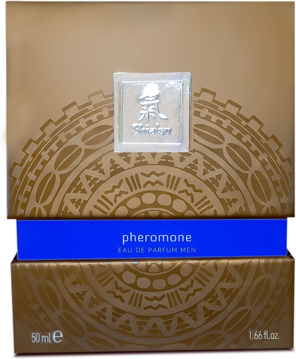 Духи з феромонами чоловічі SHIATSU Pheromone Fragrance men darkblue, 50 мл
