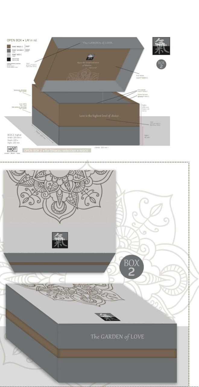 Подарункова коробка SHIATSU Selection - Giftbox 2 - 195 x 220 x 100 mm