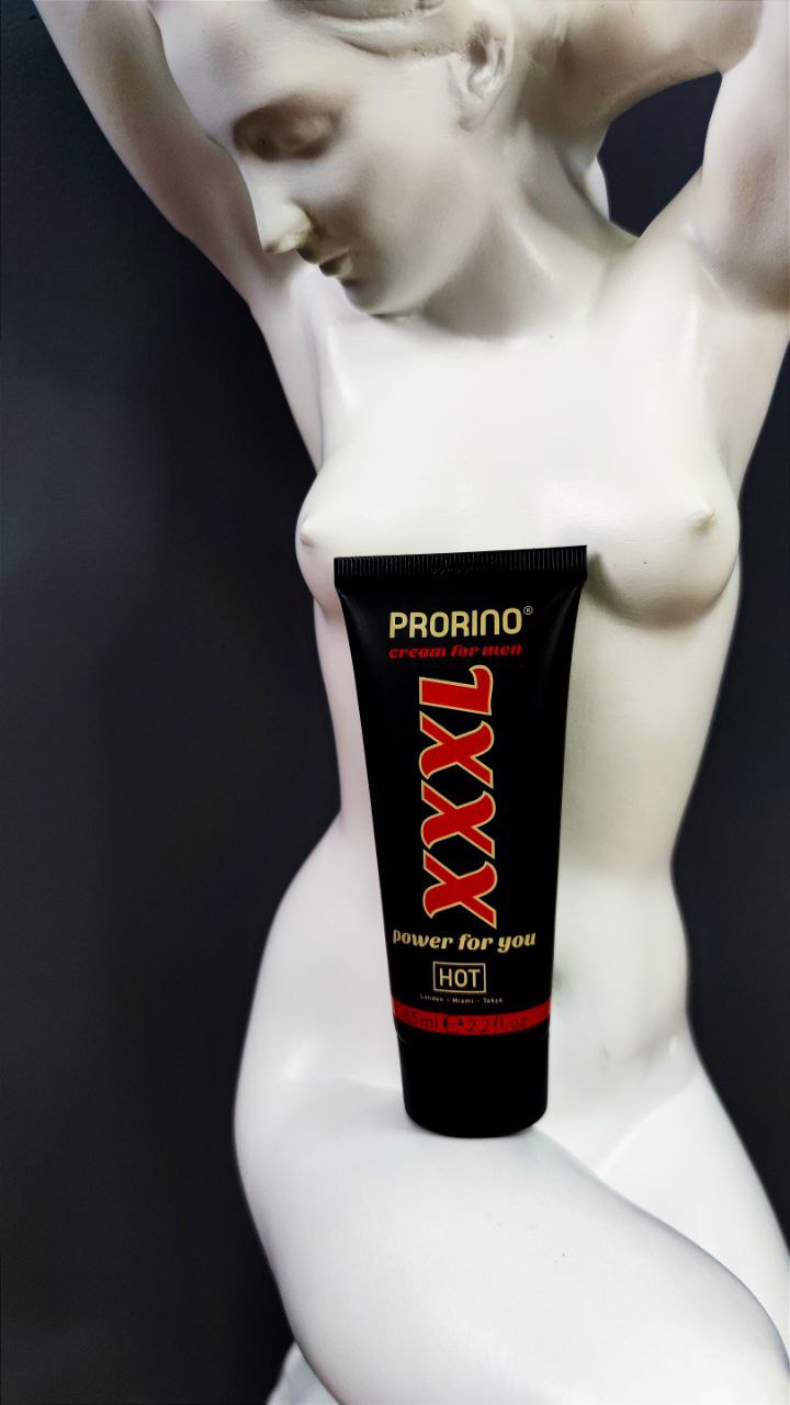 Крем, що збільшує об'єм, сильний HOT PRORINO XXXL Cream for men 65 мл