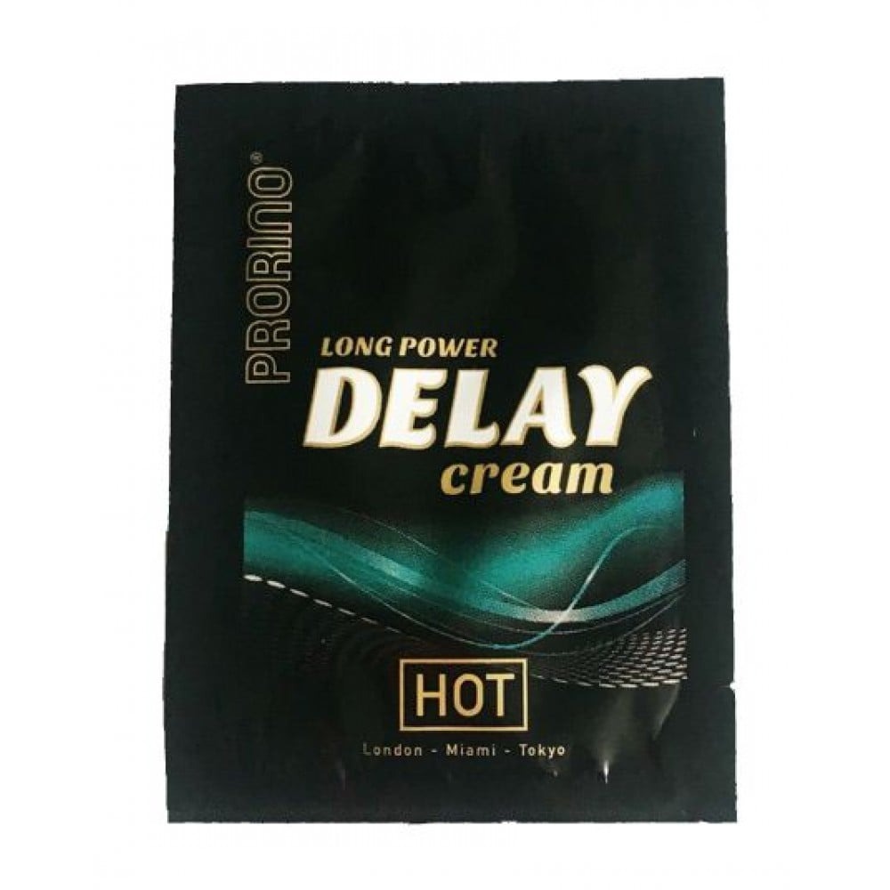 Подовжуючий крем HOT Prorino long power Delay cream (пробник), 3 мл