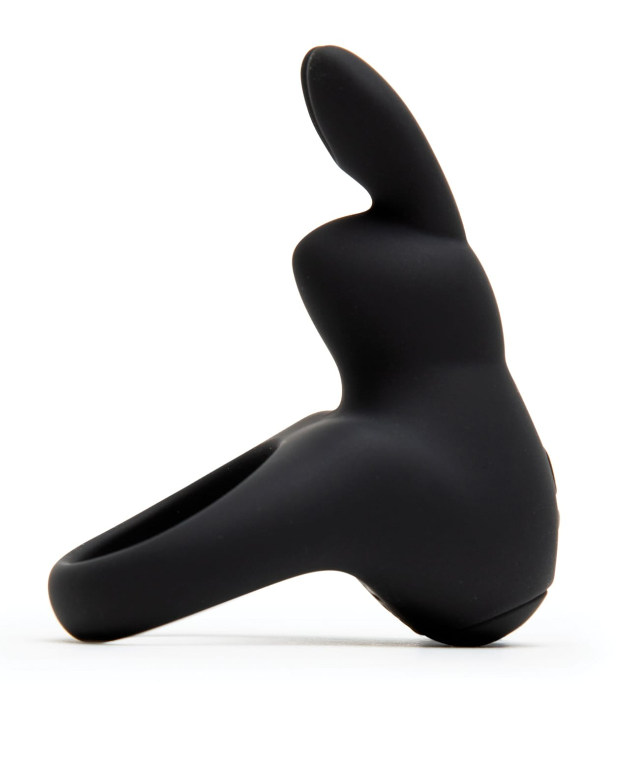Ерекційне кільце для члена Happy Rabbit, що перезаряджається, чорне
