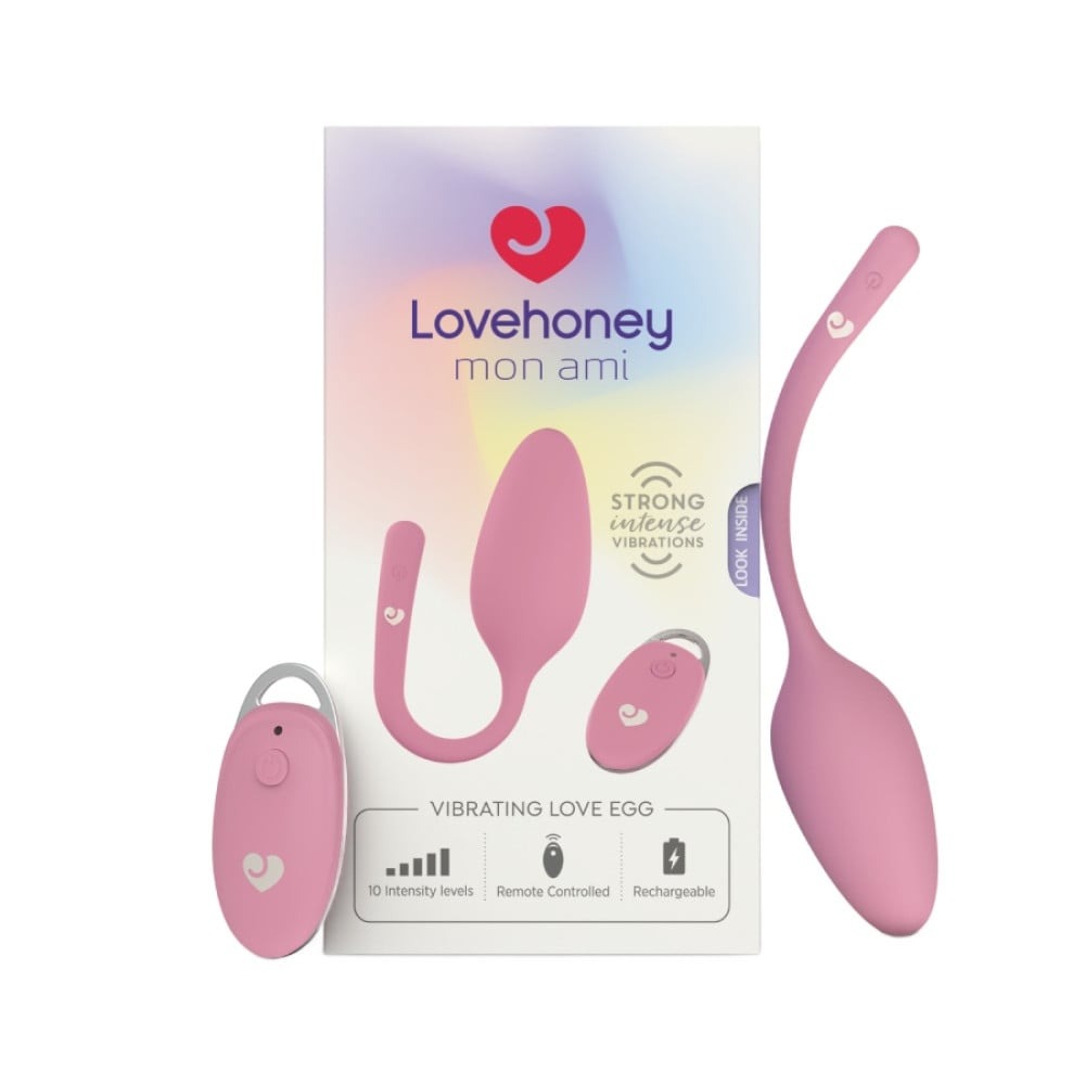 Віброяйце з пультом дистанційного керування Lovehoney Mon Ami, рожеве