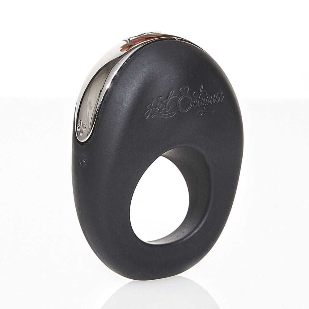 Кольцо на пенис с клиторальной стиммуляцией Hot Octopuss Atom Cock Ring Clitoral Stimulator, черное
