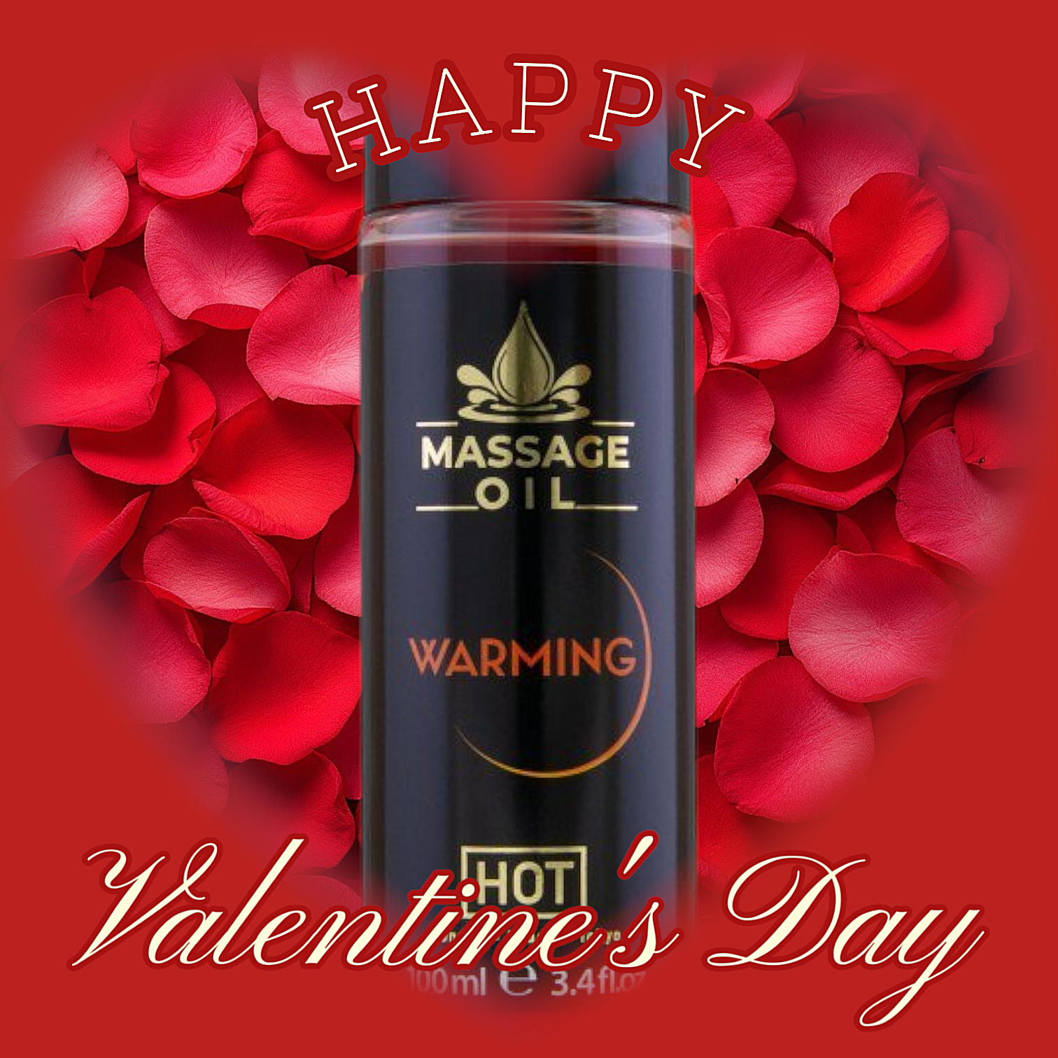 Согревающее массажное масло HOT Massage Oil Warming, 100 мл