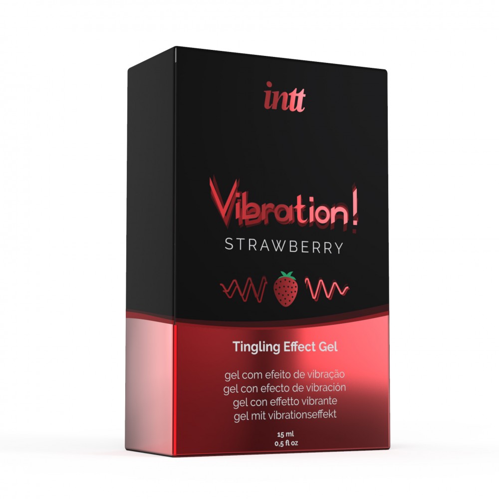 Рідкий вібратор Intt Vibration Strawberry зі смаком полуниці, 15 мл