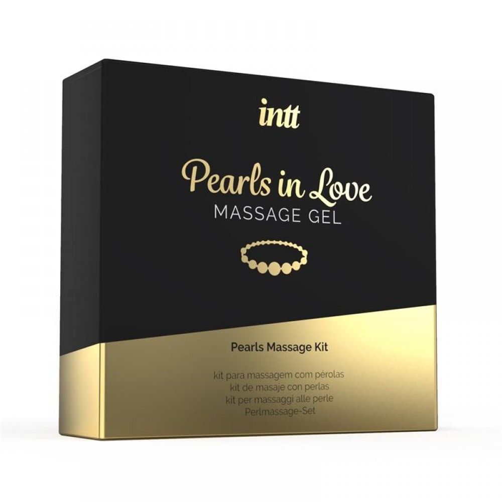 Набор для интимного массажа Intt Pearls in Love, 15 мл, с гелем и жемчужным ожерельем