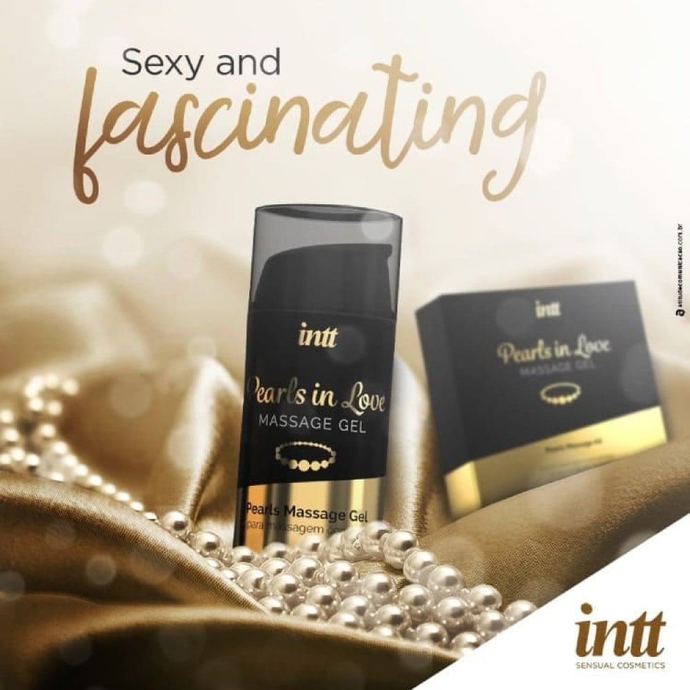 Набор для интимного массажа Intt Pearls in Love, 15 мл, с гелем и жемчужным ожерельем