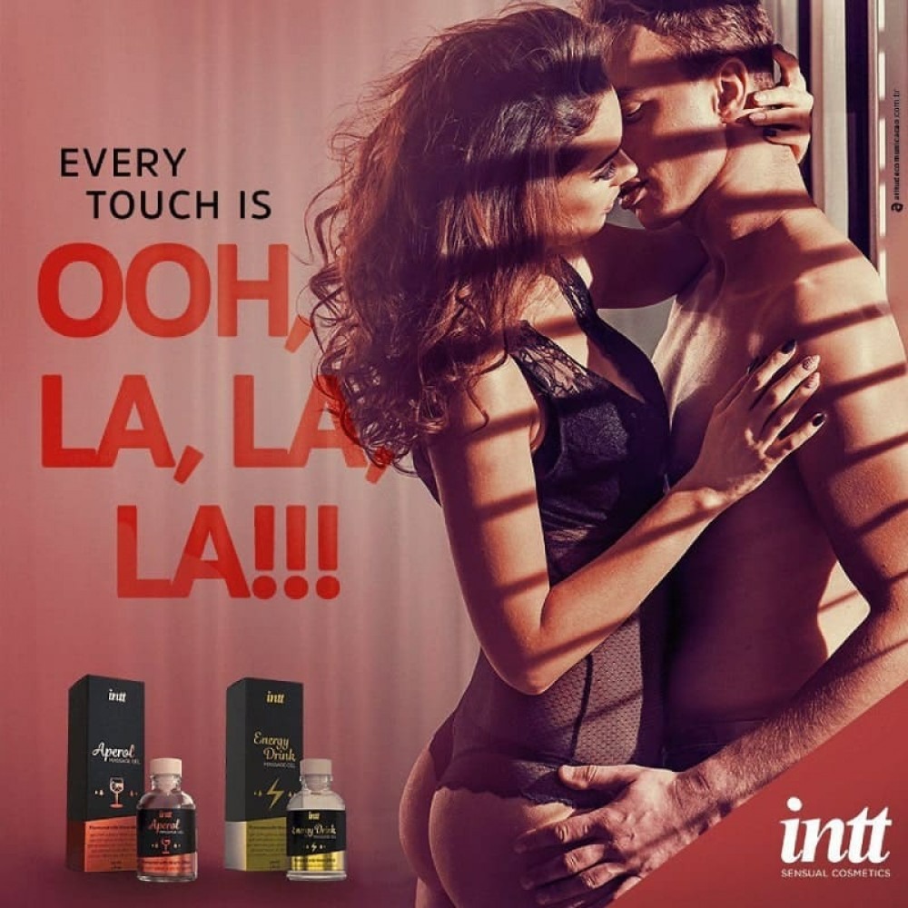 Массажний гель с согревающим эффектом Intt Energy Drink 30 мл