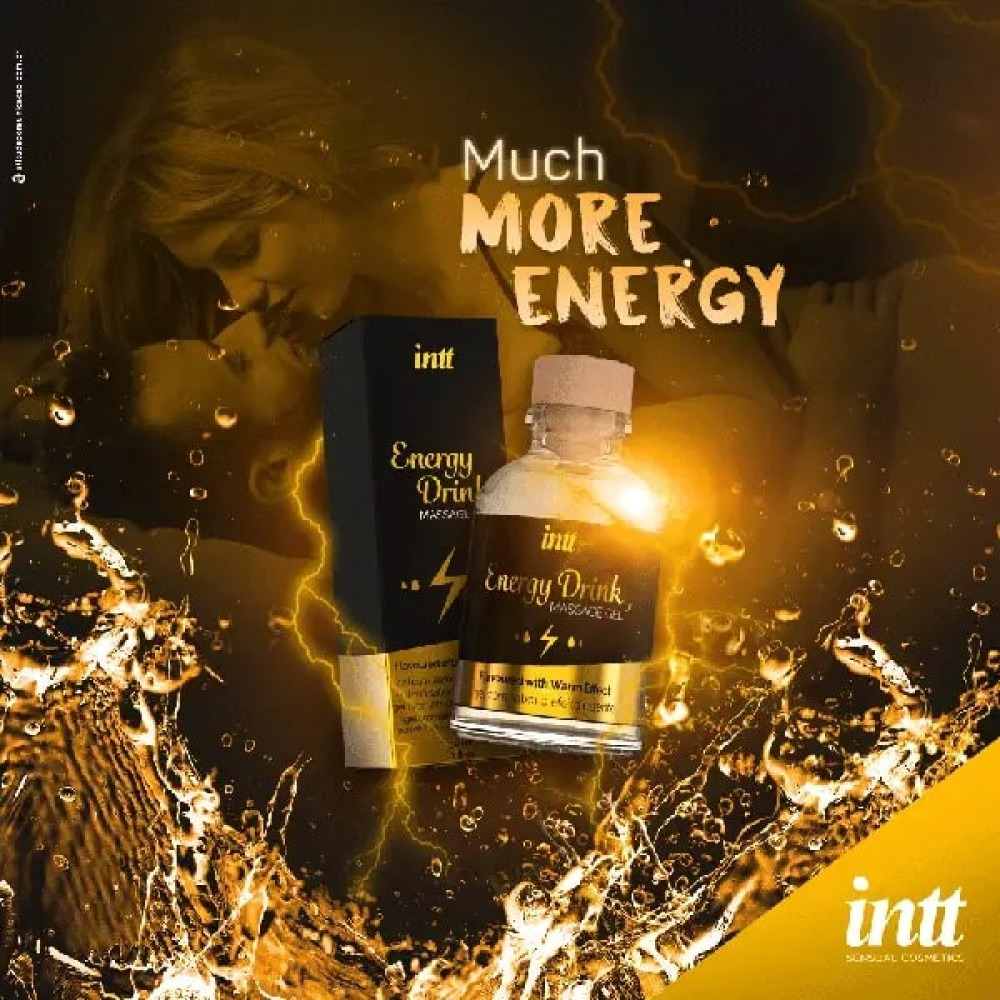 Массажний гель с согревающим эффектом Intt Energy Drink 30 мл