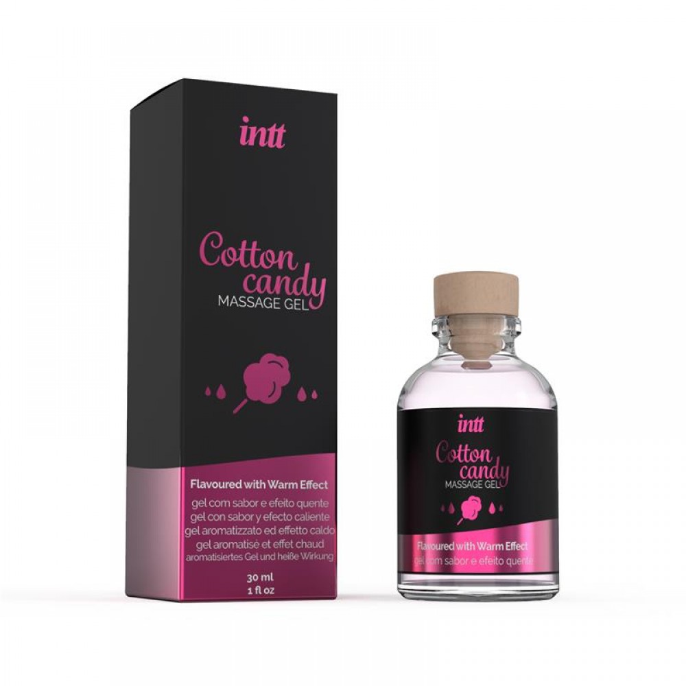 Їстівний масажний гель для інтимних зон Intt Cotton Candy (30 мл)