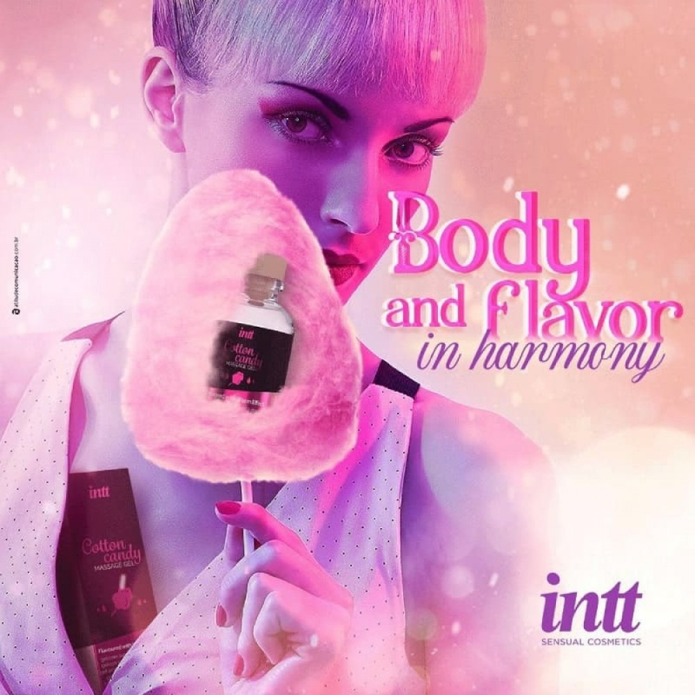 Їстівний масажний гель для інтимних зон Intt Cotton Candy (30 мл)