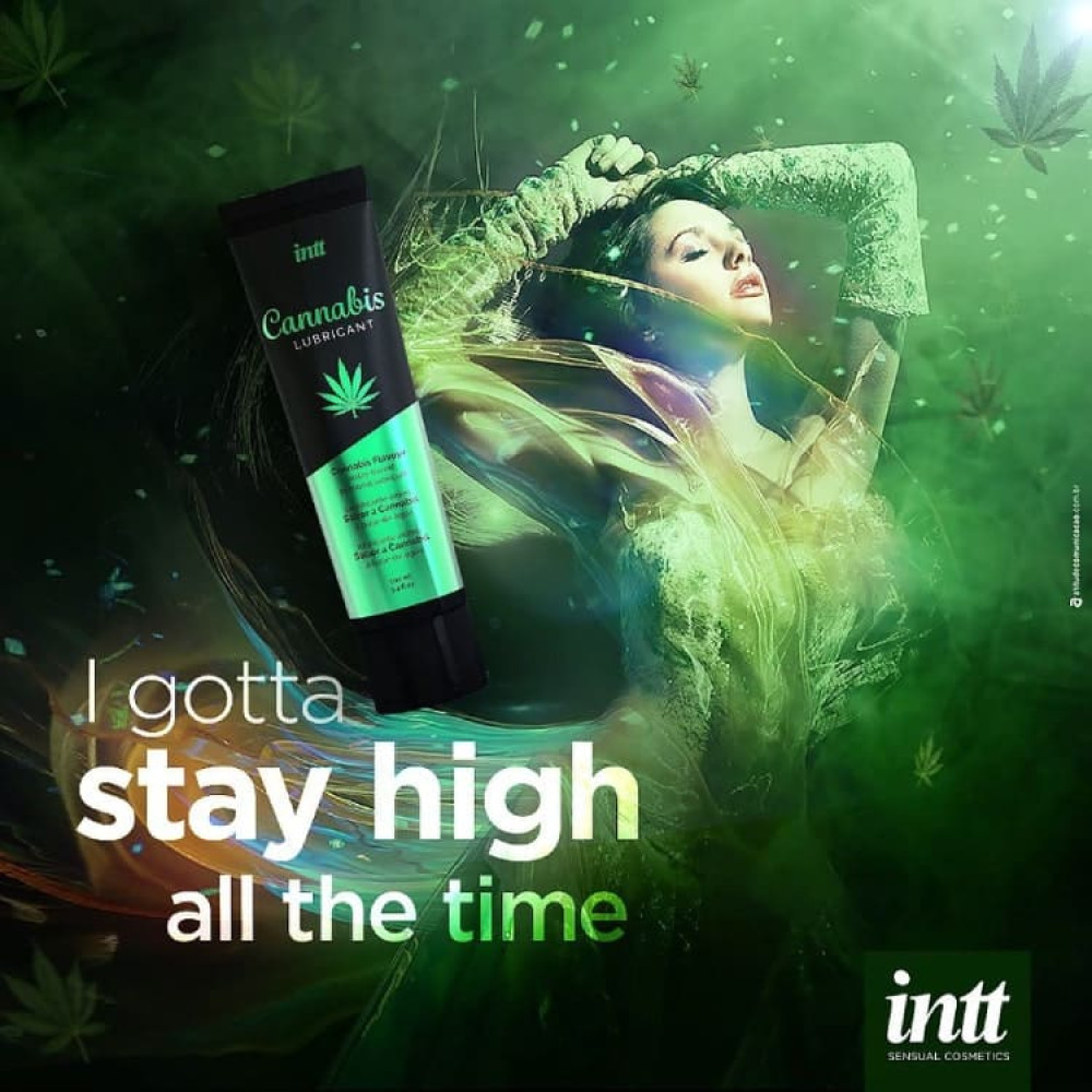 Лубрикант Intt Cannabis, 100 мл, на водній основі