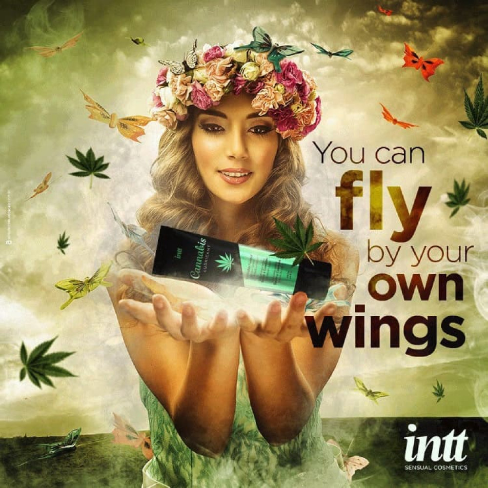 Лубрикант Intt Cannabis, 100 мл, на водній основі