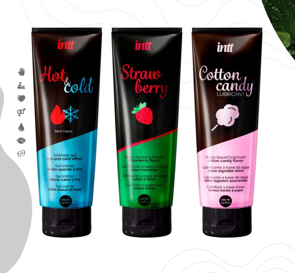 Съедобный лубрикант со вкусом сладкой ваты Intt Cotton Candy, 100 мл