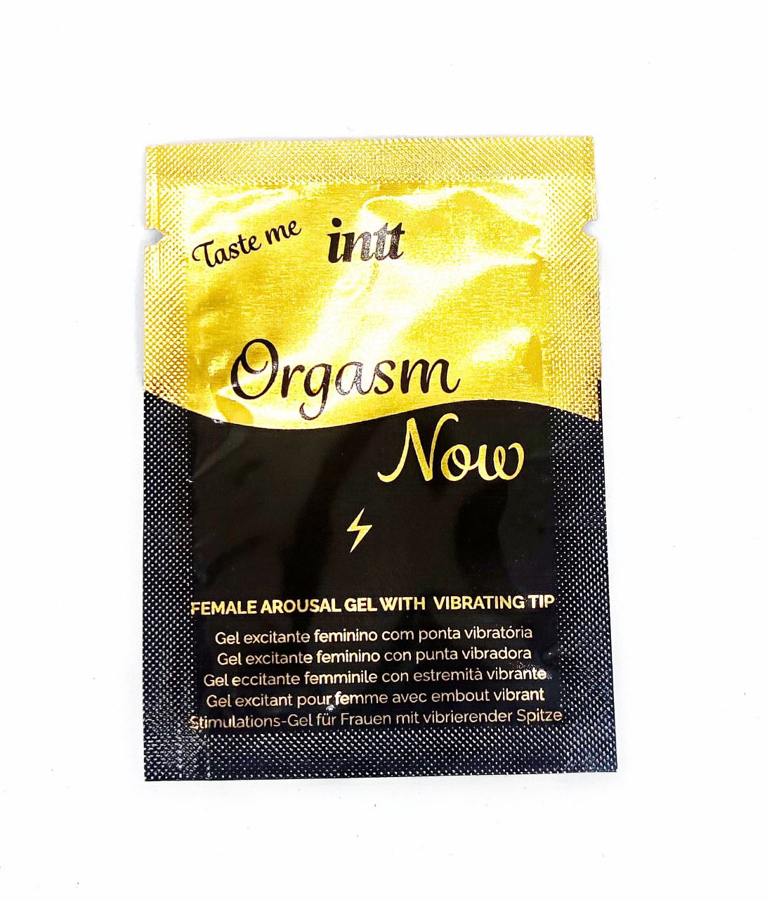 САШЕТ/Збудливий гель-вібратор 2-в-1: Intt Orgasm Now 2 мл