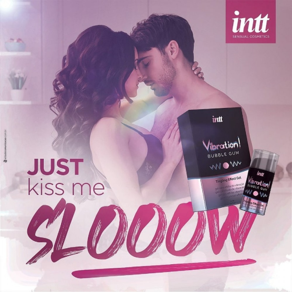 Рідкий вібратор Intt Vibration Bubble Gum зі смаком жуйки, 15 мл