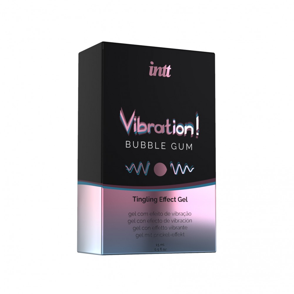 Рідкий вібратор Intt Vibration Bubble Gum зі смаком жуйки, 15 мл