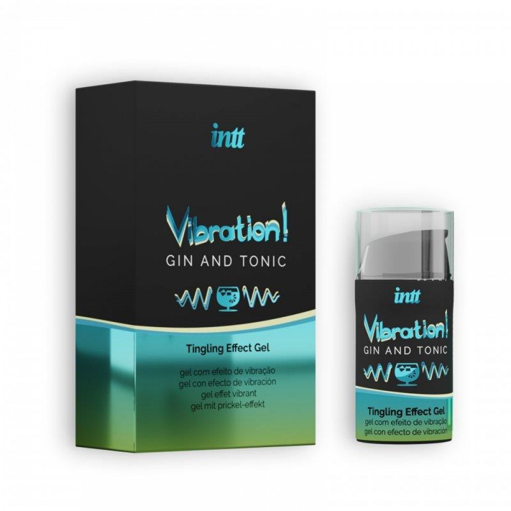 Рідкий вібратор Intt Vibration Gin Tonic зі смаком джин-тоніка, 15 мл