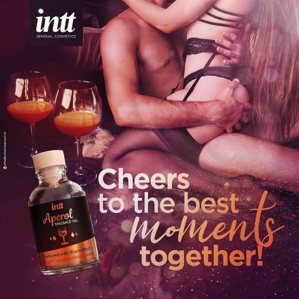 Їстівний масажний гель для інтимних зон Intt зі смаком коктейлю 