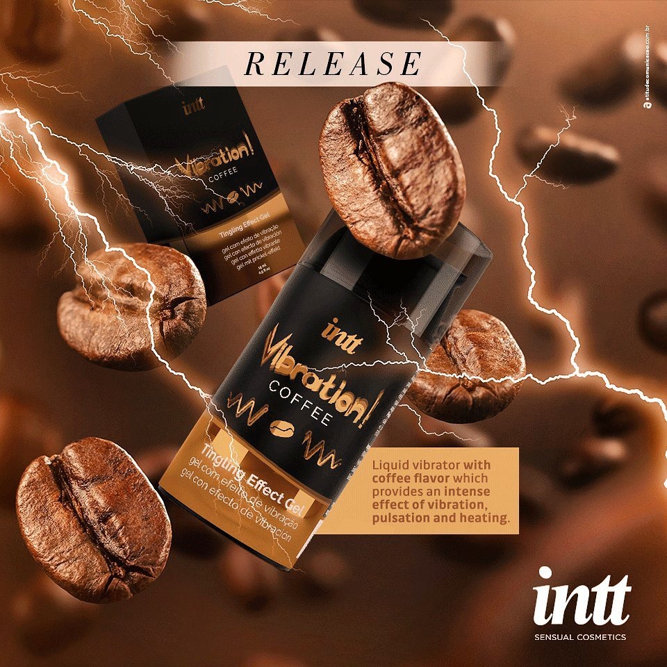 Рідкий вібратор Intt Vibration Coffee зі смаком кави, 15 мл
