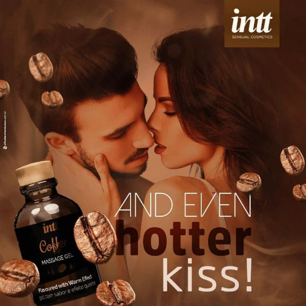 Їстівний масажний гель для інтимних зон Intt Coffee з ефектом зігрівання, 30 мл