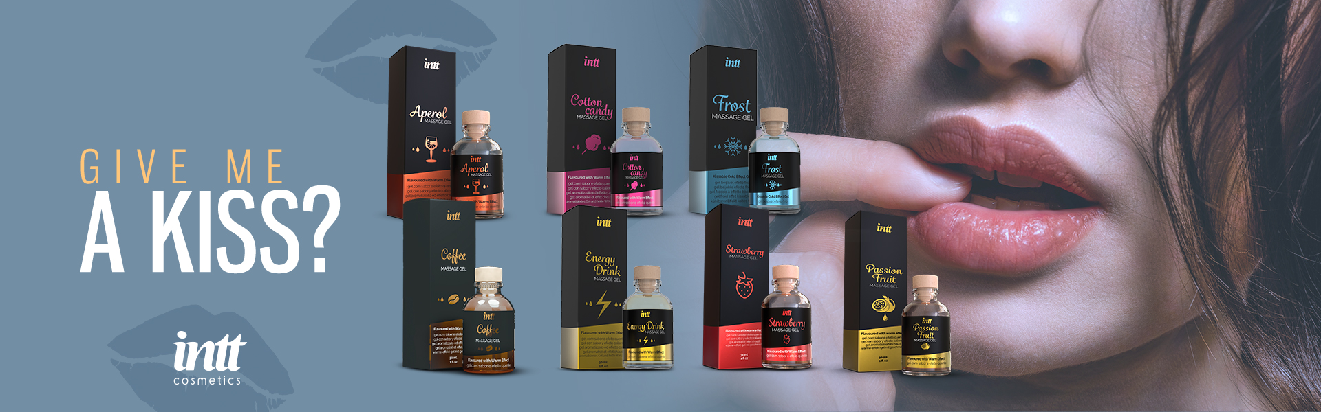 Їстівний масажний гель для інтимних зон Intt PASSION FRUIT розігріваючий, зі смаком та ароматом маракуї, 30 мл