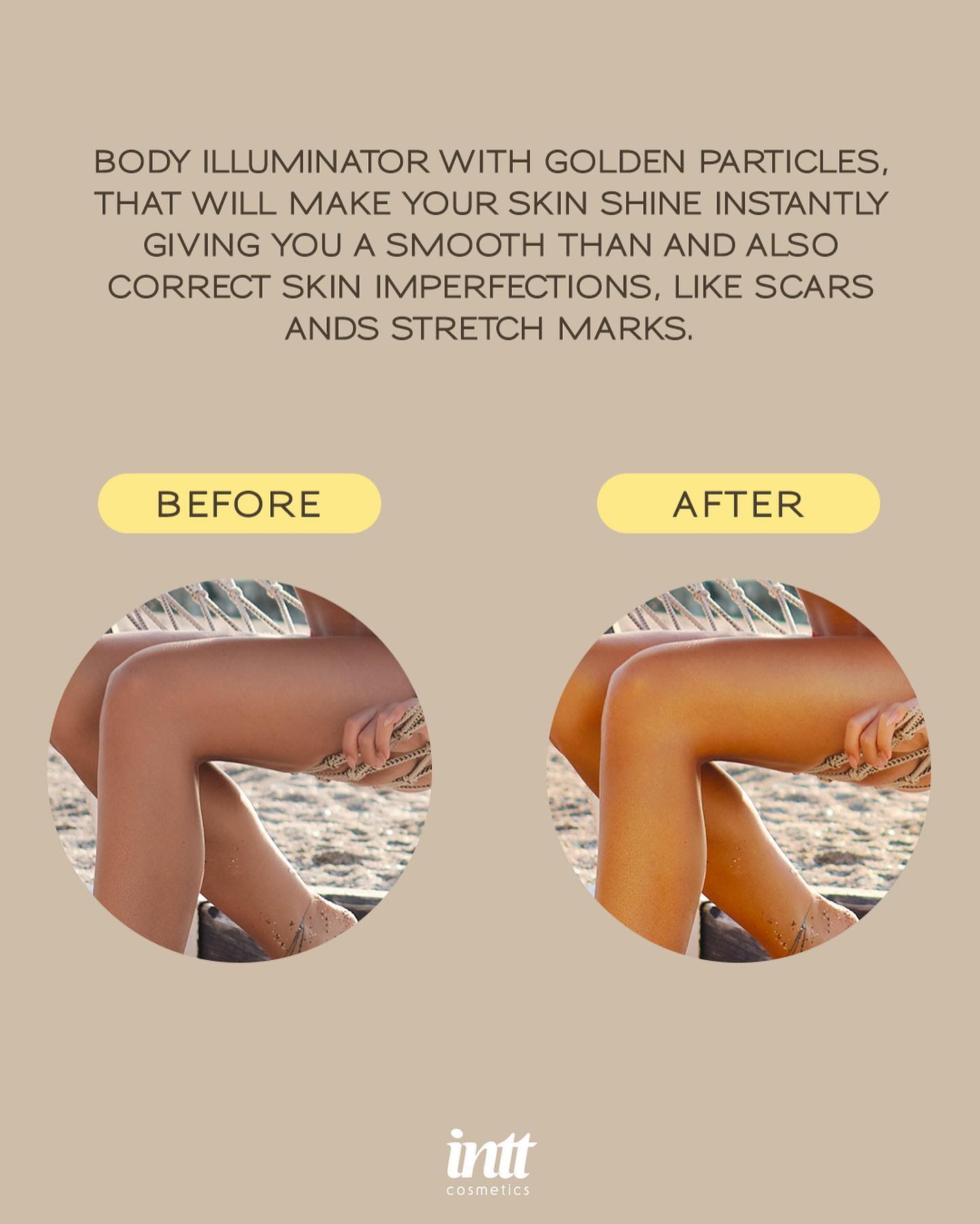 Крем шиммер для тіла з ароматом ванілі INTT Sexy Glow з ароматом ванілі, 60 мл