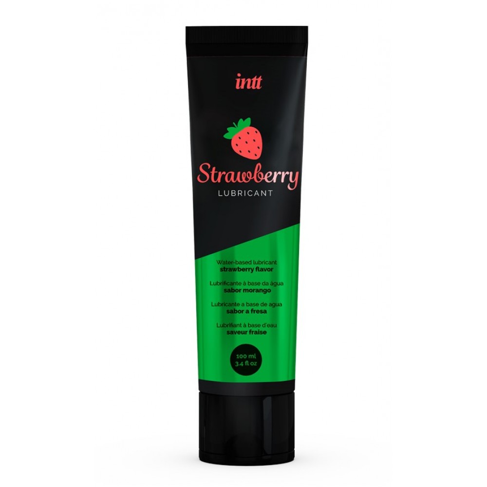 Їстівний лубрикант зі смаком полуниці INTT Strawberry Lubrificant
