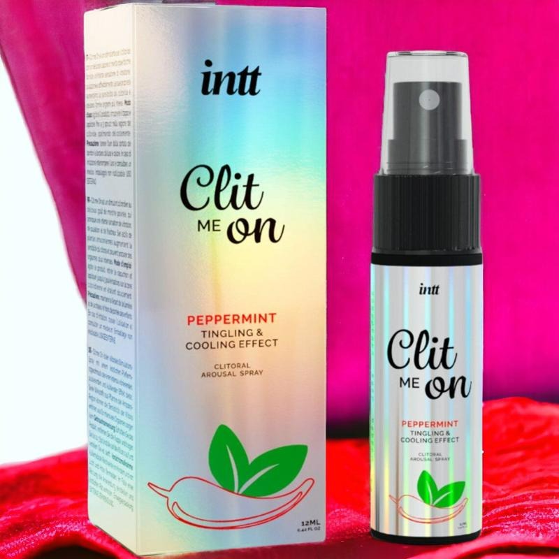 Збудливий кліторальний гель INTT Clitoris Stimulator Spray Clit Me On Peppermint м'ятний, 12 мл