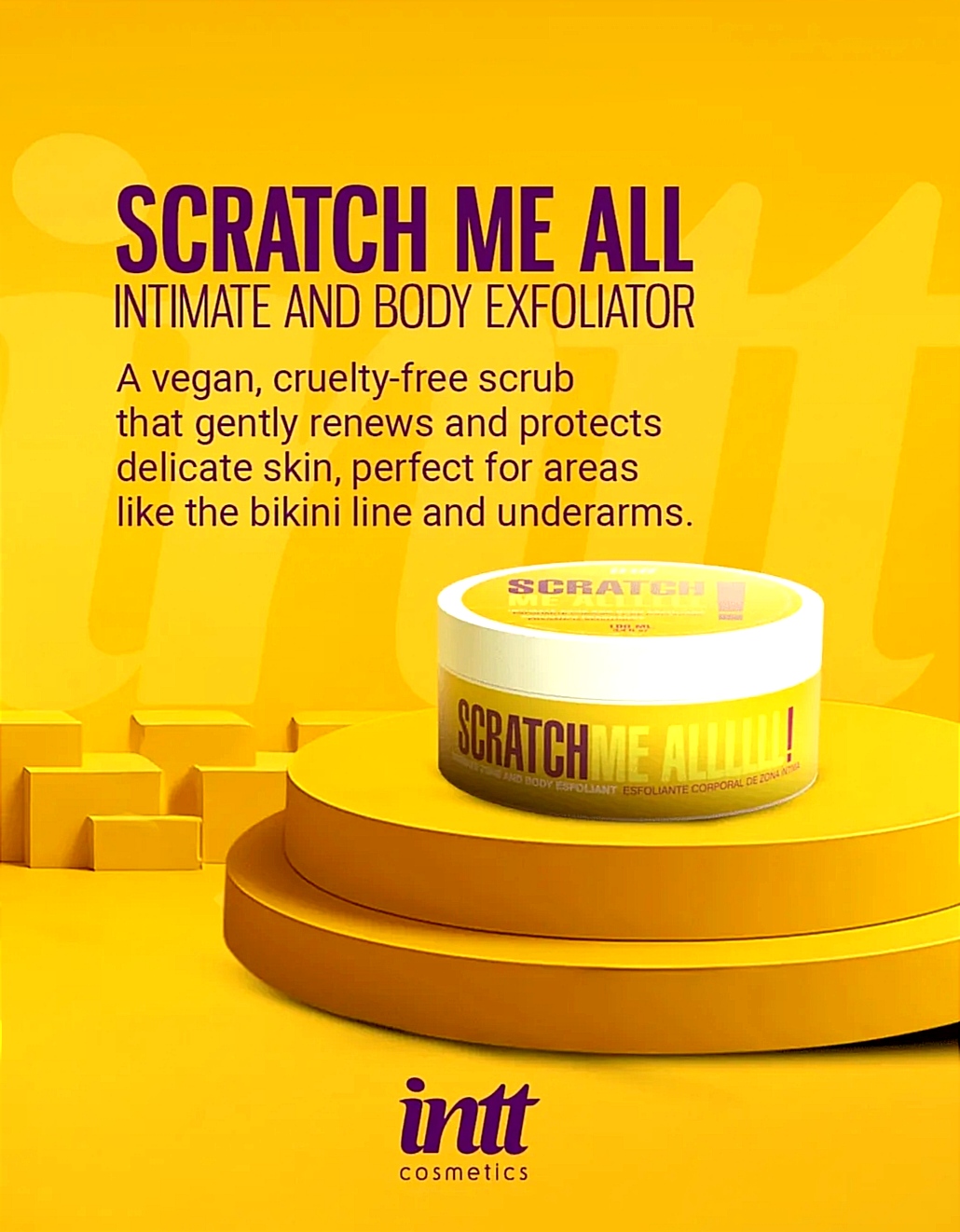 Скраб для тела Intt SCRATCH ME ALLLL! гель с микросферами, 100 мл