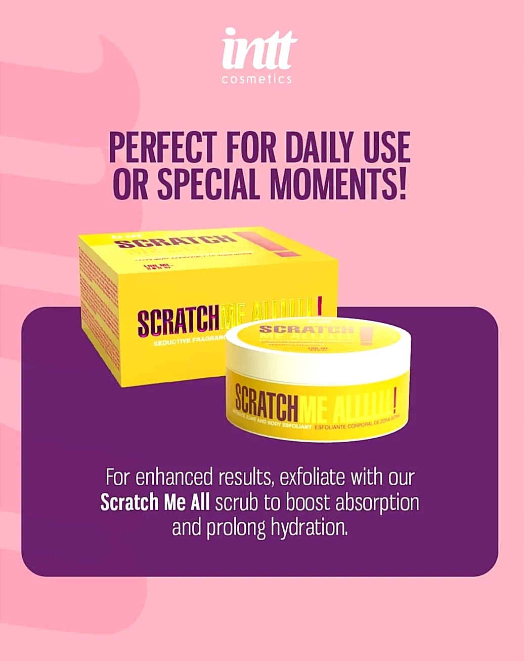 Скраб для тела Intt SCRATCH ME ALLLL! гель с микросферами, 100 мл