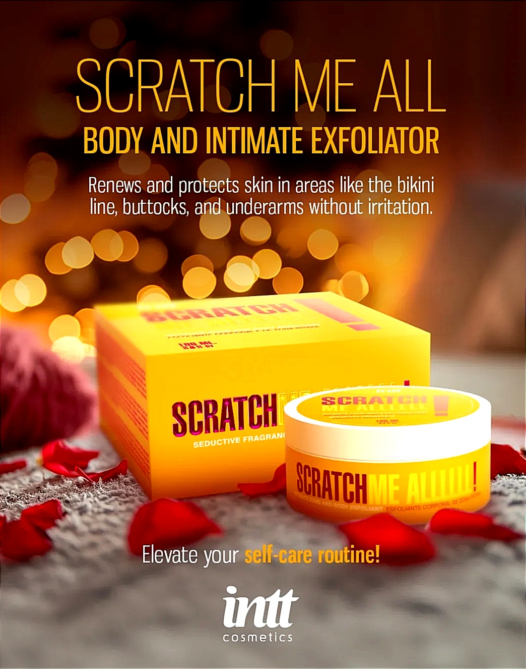 Скраб для тела Intt SCRATCH ME ALLLL! гель с микросферами, 100 мл