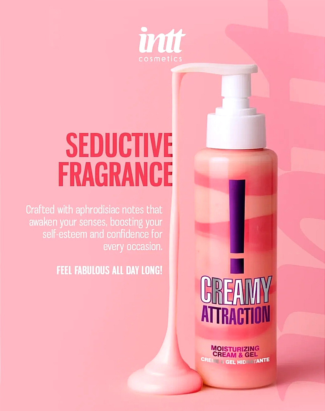 Крем-гель для тела с соблазнительным ароматом Intt Creamy Attraction Seduction! для поцелуев, 100 мл